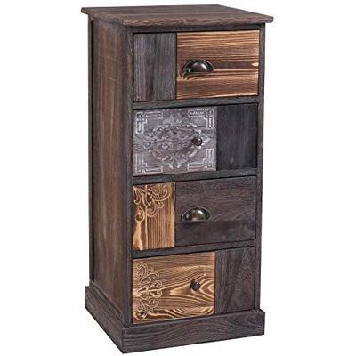 IDIMEX Chiffonnier Mara avec 4 tiroirs, Commode en Bois de Paulownia Style Vintage Ethnique bohême avec gravures - Publicité IDIMEX Chiffonnier Mara avec 4 tiroirs, Commode en Bois de Paulownia Style Vintage Ethnique bohême avec gravures - Publicité