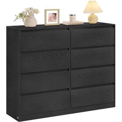 VASAGLE Kailyn Collection Commode Chambre 8 Tiroirs, Armoire de Rangement, Meuble à Vêtements, 119,4 x 40 x 97,5 cm, Style Moderne, Noir Boisé LTS618BE01 - Publicité VASAGLE Kailyn Collection Commode Chambre 8 Tiroirs, Armoire de Rangement, Meuble à Vêtements, 119,4 x 40 x 97,5 cm, Style Moderne, Noir Boisé LTS618BE01 - Publicité