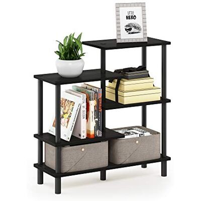 Furinno Turn-N-Tube Présentoir Décoratif à 5 Niveaux, Expresso, Bois dense, Espresso/Noir, One Size - Publicité Furinno Turn-N-Tube Présentoir Décoratif à 5 Niveaux, Expresso, Bois dense, Espresso/Noir, One Size - Publicité