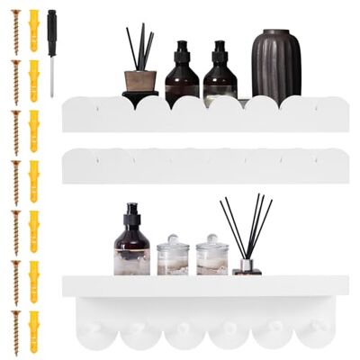 Alongen Lot de 3 étagères flottantes 40 cm pour chambre d'enfant, bibliothèque, en bois, rangement mural, organisateur décoratif pour chambre à coucher, chambre d'enfant, chambre de bébé (blanc) - Publicité Alongen Lot de 3 étagères flottantes 40 cm pour chambre d'enfant, bibliothèque, en bois, rangement mural, organisateur décoratif pour chambre à coucher, chambre d'enfant, chambre de bébé (blanc) - Publicité