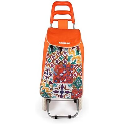 Excelsa Lisbonne Chariot Porte-Charges, capacité 38 L, Sac Amovible, Hydrofuge - Publicité Excelsa Lisbonne Chariot Porte-Charges, capacité 38 L, Sac Amovible, Hydrofuge - Publicité