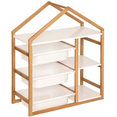 ATMOSPHERA CREATEUR D'INTERIEUR Atmosphera Bibliothèque 3 étagères Bako Blanc 68x82cm - Publicité ATMOSPHERA CREATEUR D'INTERIEUR Atmosphera Bibliothèque 3 étagères Bako Blanc 68x82cm - Publicité