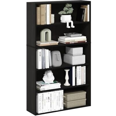 Furinno PASIR Étagère, Bibliothèque À 5 Niveaux avec Étagère Ouverte, 9,4 X 31,5 X 52,7 Cm, pour Salon, Chambre, Bureau, Couleur Expresso. Publicité Furinno PASIR Étagère, Bibliothèque À 5 Niveaux avec Étagère Ouverte, 9,4 X 31,5 X 52,7 Cm, pour Salon, Chambre, Bureau, Couleur Expresso. Publicité