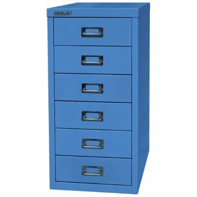 BISLEY MultiDrawer Série 29, DIN A4, 6 tiroirs, métal, 605 Bleu, 38 x 27,9 x 59 cm - Publicité BISLEY MultiDrawer Série 29, DIN A4, 6 tiroirs, métal, 605 Bleu, 38 x 27,9 x 59 cm - Publicité
