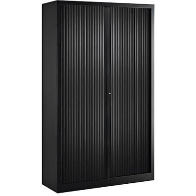 VINCO Armoire Haute à Rideaux monoblocs Eco-conçues 198 x 120 cm Noir-Noir - Publicité VINCO Armoire Haute à Rideaux monoblocs Eco-conçues 198 x 120 cm Noir-Noir - Publicité