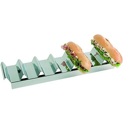 APS présentoir à sandwiches 47,5 x 10,5 cm, H: 6 cm acier inoxydable, poli - Publicité APS présentoir à sandwiches 47,5 x 10,5 cm, H: 6 cm acier inoxydable, poli - Publicité