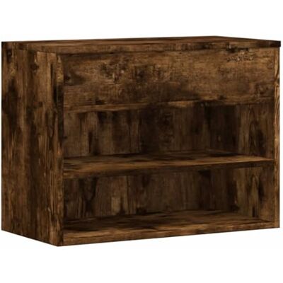 vidaXL Banc à Chaussures Armoire à Chaussures Meuble de Rangement Etagère de Rangement Couloir Chêne Fumé 60x30x45 cm Bois d'Ingénierie - Publicité vidaXL Banc à Chaussures Armoire à Chaussures Meuble de Rangement Etagère de Rangement Couloir Chêne Fumé 60x30x45 cm Bois d'Ingénierie - Publicité