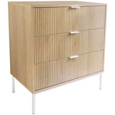 Box and beyond Commode 72 x 40 x 80 cm Bois 3 Tiroirs Rangement Salon, Salle à Manger, Entrée, Couloir Style Scandinave et Naturel - Publicité Box and beyond Commode 72 x 40 x 80 cm Bois 3 Tiroirs Rangement Salon, Salle à Manger, Entrée, Couloir Style Scandinave et Naturel - Publicité