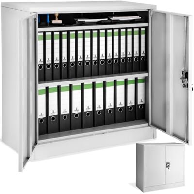 tectake ® Armoire de Bureau métallique 90x40x90cm avec Serrure Rangement Bureau avec 3 Compartiments pour Classeur Rangement Documents Industriel Meuble 2 Portes, 2 Étagères Réglables en Hauteur - Publicité tectake ® Armoire de Bureau métallique 90x40x90cm avec Serrure Rangement Bureau avec 3 Compartiments pour Classeur Rangement Documents Industriel Meuble 2 Portes, 2 Étagères Réglables en Hauteur - Publicité