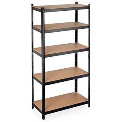 Relaxdays 2X Étagère à Charge Lourde, capacité 875 kg, 5 Niveaux, à Assembler, Cave, Garage, Acier, HLP 180x90x45 cm - Publicité Relaxdays 2X Étagère à Charge Lourde, capacité 875 kg, 5 Niveaux, à Assembler, Cave, Garage, Acier, HLP 180x90x45 cm - Publicité