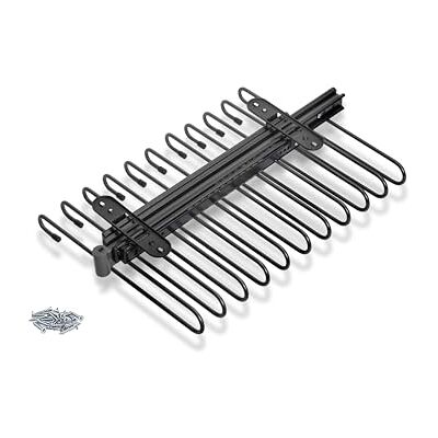 Emuca Porte-Pantalons extractible, 11 tiges, Guides d'extraction Totale, Acier, Titane - Publicité Emuca Porte-Pantalons extractible, 11 tiges, Guides d'extraction Totale, Acier, Titane - Publicité