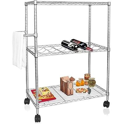 KARAT Chariot de Cuisine Chariot de Service avec roulettes pivotantes Étagère à roulettes pour Cuisine, Salle de Bain et Bureau (3 Niveaux L75 x P35 x H93 cm Vigo) - Publicité KARAT Chariot de Cuisine Chariot de Service avec roulettes pivotantes Étagère à roulettes pour Cuisine, Salle de Bain et Bureau (3 Niveaux L75 x P35 x H93 cm Vigo) - Publicité