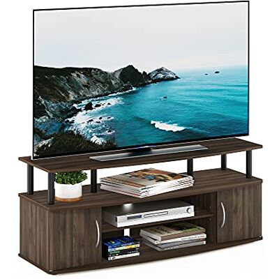 Furinno Jaya Gret Centre de Divertissement Pouvant Contenir Jusqu'à 50 Pouces TV, Columbia Walnut/Black, One Size - Publicité Furinno Jaya Gret Centre de Divertissement Pouvant Contenir Jusqu'à 50 Pouces TV, Columbia Walnut/Black, One Size - Publicité