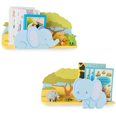 Twig & Leaf Étagère Murale Enfant en Bois FSC (Lot de 2) Bibliothèque Enfant Murale pour Livres et Jouets Étagère Murale Chambre Enfant au Design Scandinave Étagère Chambre Bébé Déco Montessori - Publicité Twig & Leaf Étagère Murale Enfant en Bois FSC (Lot de 2) Bibliothèque Enfant Murale pour Livres et Jouets Étagère Murale Chambre Enfant au Design Scandinave Étagère Chambre Bébé Déco Montessori - Publicité