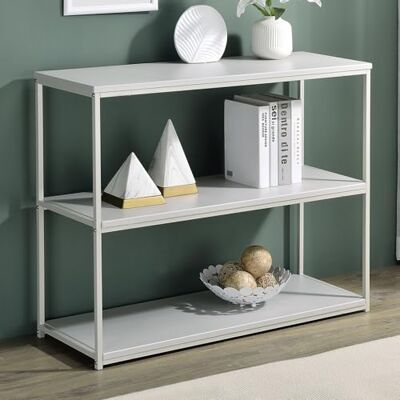 IDIMEX Étagère Sendai en métal beige avec 3 étagères en MDF Étagère sur pied durable et facile d'entretien Charge max. 90 kg - Publicité IDIMEX Étagère Sendai en métal beige avec 3 étagères en MDF Étagère sur pied durable et facile d'entretien Charge max. 90 kg - Publicité
