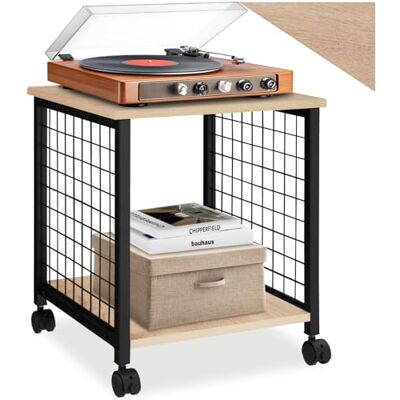 tectake ® Table d'appoint Salon Mobile, 40 x 40 x 48 cm, Meuble Salon, Bureau, Chambre, Porte Vinyle à roulettes, Table de Chevet, Support Platine Vinyle, Meuble Rangement, Bout de canape, Bois Clair - Publicité tectake ® Table d'appoint Salon Mobile, 40 x 40 x 48 cm, Meuble Salon, Bureau, Chambre, Porte Vinyle à roulettes, Table de Chevet, Support Platine Vinyle, Meuble Rangement, Bout de canape, Bois Clair - Publicité