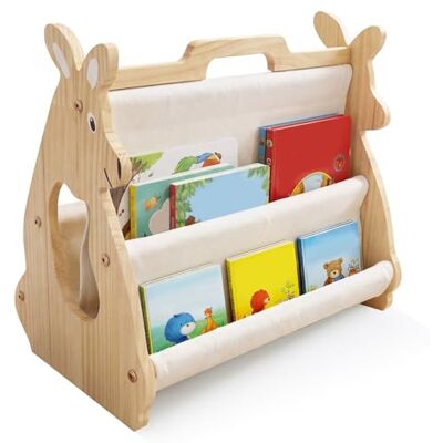 Valyrane Bibliothèque Enfant en Bois – Étagère Montessori pour Bébé et Petit Enfant Petite Bibliothèque à Hauteur Adaptée, Stable et Sûre - Publicité Valyrane Bibliothèque Enfant en Bois – Étagère Montessori pour Bébé et Petit Enfant Petite Bibliothèque à Hauteur Adaptée, Stable et Sûre - Publicité