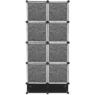 LANTUS 8-Cube Organisateur de Rangement DIY Modulaire Placard Organisateur Étagère Plastique Bibliothèque Étagères de Rangement Unités Marteau Chambre Bureau Salon - Publicité LANTUS 8-Cube Organisateur de Rangement DIY Modulaire Placard Organisateur Étagère Plastique Bibliothèque Étagères de Rangement Unités Marteau Chambre Bureau Salon - Publicité