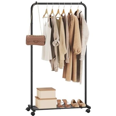 SONGMICS Portant à Vêtements à Roulettes, Penderie 74 cm, Porte-Vêtements, Porte-manteau, avec Étagère de Rangement en Maille Dense, Capacité de Charge de 35 kg, 2 Freins, NoirHSR130B01 - Publicité SONGMICS Portant à Vêtements à Roulettes, Penderie 74 cm, Porte-Vêtements, Porte-manteau, avec Étagère de Rangement en Maille Dense, Capacité de Charge de 35 kg, 2 Freins, NoirHSR130B01 - Publicité
