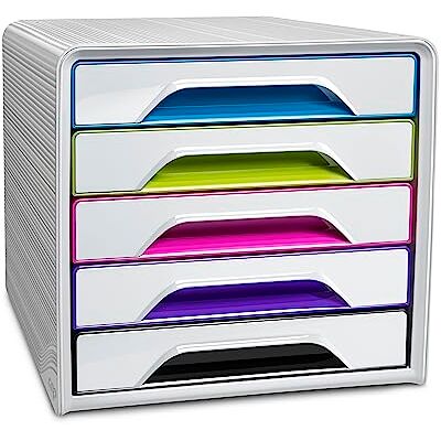 CEP Module de classement Smoove Arctic 5 tiroirs multicolore - Publicité CEP Module de classement Smoove Arctic 5 tiroirs multicolore - Publicité