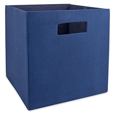 DII Poly-Cube Storage Collection Hard Sided, Collapsible Solid, Small, Nautical Blue - Publicité DII Poly-Cube Storage Collection Hard Sided, Collapsible Solid, Small, Nautical Blue - Publicité