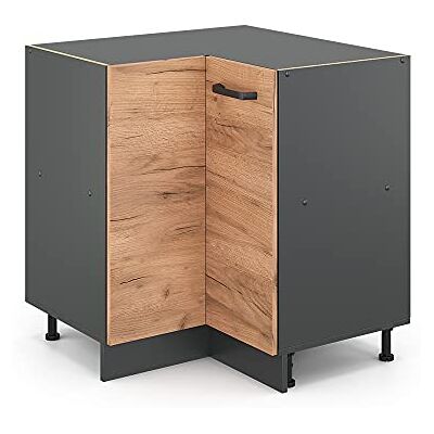 Vicco Meuble d'angle R-Line, Chêne de Force doré, 75.6cm sans PT, pour Une Combinaison Libre au Sein de systèmes de Cuisine modulaires - Publicité Vicco Meuble d'angle R-Line, Chêne de Force doré, 75.6cm sans PT, pour Une Combinaison Libre au Sein de systèmes de Cuisine modulaires - Publicité