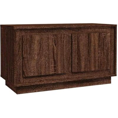 vidaXL Meuble TV, Armoire de Télévision avec 2 Compartiments et Portes, Meuble de Télé avec Rangement Salle de Séjour, Moderne, Chêne Marron Bois d'Ingénierie - Publicité vidaXL Meuble TV, Armoire de Télévision avec 2 Compartiments et Portes, Meuble de Télé avec Rangement Salle de Séjour, Moderne, Chêne Marron Bois d'Ingénierie - Publicité