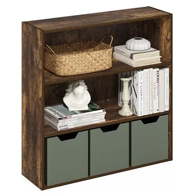 Furinno PASIR Étagère, Bibliothèque À 3 Niveaux avec Étagère Ouverte, 23,6 X 79,5 X 80 Cm, Idéale pour Le Salon, La Chambre Ou Le Bureau, Couleur Pin Ambré. Publicité Furinno PASIR Étagère, Bibliothèque À 3 Niveaux avec Étagère Ouverte, 23,6 X 79,5 X 80 Cm, Idéale pour Le Salon, La Chambre Ou Le Bureau, Couleur Pin Ambré. Publicité