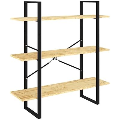 vidaXL Bois de Pin Massif Bibliothèque à 3 Niveaux Etagère à Livres Organisateur Armoire de Rangement Etagère sur Pied Salon 100x30x105 cm - Publicité vidaXL Bois de Pin Massif Bibliothèque à 3 Niveaux Etagère à Livres Organisateur Armoire de Rangement Etagère sur Pied Salon 100x30x105 cm - Publicité