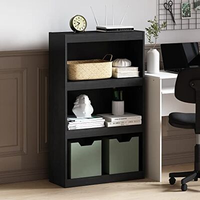 Furinno Jaya Étagère à Livres Moderne à 3 Niveaux avec étagère réglable, bibliothèque avec étagère Ouverte, 9,5 x 24,5 x 40,3 cm, pour l'organisation et Le Rangement, pour Salon, Chambre à Coucher - Publicité Furinno Jaya Étagère à Livres Moderne à 3 Niveaux avec étagère réglable, bibliothèque avec étagère Ouverte, 9,5 x 24,5 x 40,3 cm, pour l'organisation et Le Rangement, pour Salon, Chambre à Coucher - Publicité