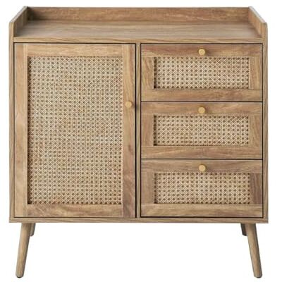 Calicosy Commode Palmo 1 Porte 3 Tiroirs L80 x P39 x H79,5 cm - Publicité Calicosy Commode Palmo 1 Porte 3 Tiroirs L80 x P39 x H79,5 cm - Publicité