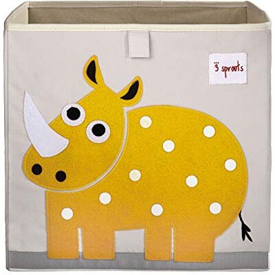 3 Sprouts Boite Rangement Enfant Cube de Rangement Tissu pour Jouets et Accessoires Bac / Caisse Rangement Enfant Boite Rangement Jouet Idéal pour Enfants et Bébé Rhinocéros - Publicité 3 Sprouts Boite Rangement Enfant Cube de Rangement Tissu pour Jouets et Accessoires Bac / Caisse Rangement Enfant Boite Rangement Jouet Idéal pour Enfants et Bébé Rhinocéros - Publicité