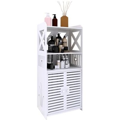 LANTUS Meuble de Salle de Bain, Meuble de Rangement, Armoire sur Pied, pour Salle de Bain, Salon, Salle à Manger, Cuisine, Style Moderne,40 x 25 x 90 cm Blanc - Publicité LANTUS Meuble de Salle de Bain, Meuble de Rangement, Armoire sur Pied, pour Salle de Bain, Salon, Salle à Manger, Cuisine, Style Moderne,40 x 25 x 90 cm Blanc - Publicité