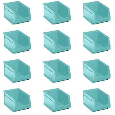 Tayg Lot de 12 tiroirs en plastique empilables nº54 Organiseur de vis, tiroirs, boîte de rangement, bacs en plastique rectangulaires (turquoise, 33,6 x 21,6 x 15,5 cm) - Publicité Tayg Lot de 12 tiroirs en plastique empilables nº54 Organiseur de vis, tiroirs, boîte de rangement, bacs en plastique rectangulaires (turquoise, 33,6 x 21,6 x 15,5 cm) - Publicité