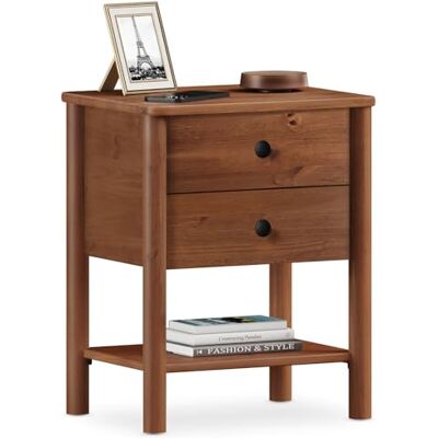 IDIMEX Table de Chevet APOANA H 54 cm en Bois Massif Coloris châtaignier avec 2 Tiroirs et 1 Étagère inférieure, Table de Nuit au Style Naturel et Moderne - Publicité IDIMEX Table de Chevet APOANA H 54 cm en Bois Massif Coloris châtaignier avec 2 Tiroirs et 1 Étagère inférieure, Table de Nuit au Style Naturel et Moderne - Publicité