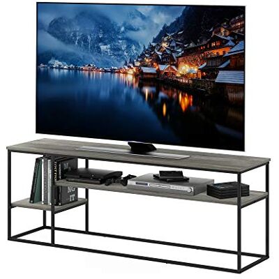 Furinno Style de Vie Moderne Meuble TV pour Téléviseur, Engineered Wood, Chêne Français, 152,4 (L) x 55,6 (H) x 40,6 (P) cm - Publicité Furinno Style de Vie Moderne Meuble TV pour Téléviseur, Engineered Wood, Chêne Français, 152,4 (L) x 55,6 (H) x 40,6 (P) cm - Publicité