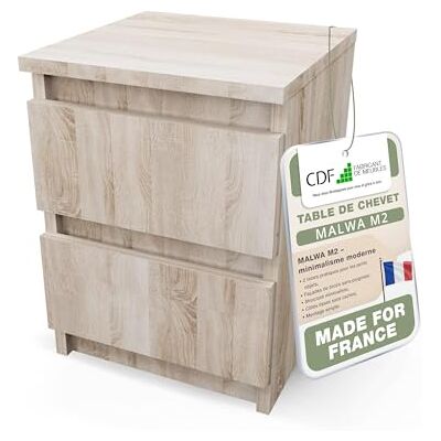 CDF Table de Chevet d’Appoint Étroite Nuit avec 2 Tiroirs pour Salon Chambre Bureau Coucher Espace de Rangement Commode Moderne Organisation Compact Intérieur – Chêne Sonoma - Publicité CDF Table de Chevet d’Appoint Étroite Nuit avec 2 Tiroirs pour Salon Chambre Bureau Coucher Espace de Rangement Commode Moderne Organisation Compact Intérieur – Chêne Sonoma - Publicité