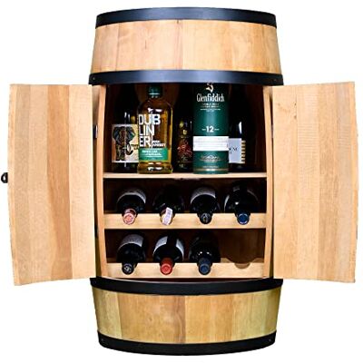 Creative Tonneau à vin avec porte, chaise longue et étagère Armoire à alcool Étagère à bouteilles Tonneau en bois Meuble à vin Étagère à vin Casier à vin 80 cm Chêne - Publicité Creative Tonneau à vin avec porte, chaise longue et étagère Armoire à alcool Étagère à bouteilles Tonneau en bois Meuble à vin Étagère à vin Casier à vin 80 cm Chêne - Publicité
