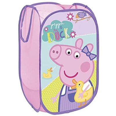 Peppa Pig ARDITEX Panier de rangement pop up en polyester sous licence dimensions: 36x36x58cm - Publicité Peppa Pig ARDITEX Panier de rangement pop up en polyester sous licence dimensions: 36x36x58cm - Publicité