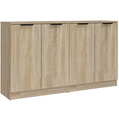 vidaXL 2× Buffets Armoires Latérales de Salle de Séjour Armoires de Rangemant Meubles de Rangement Chêne Sonoma 60x30x70 cm Bois d'Ingénierie - Publicité vidaXL 2× Buffets Armoires Latérales de Salle de Séjour Armoires de Rangemant Meubles de Rangement Chêne Sonoma 60x30x70 cm Bois d'Ingénierie - Publicité