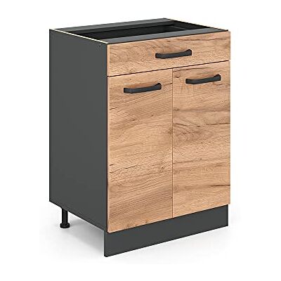 Vicco Meuble Cuisine R-Line, Chêne de Force doré, 60cm avec tiroir, sans PT, pour Une Combinaison Libre au Sein de systèmes de Cuisine modulaires - Publicité Vicco Meuble Cuisine R-Line, Chêne de Force doré, 60cm avec tiroir, sans PT, pour Une Combinaison Libre au Sein de systèmes de Cuisine modulaires - Publicité