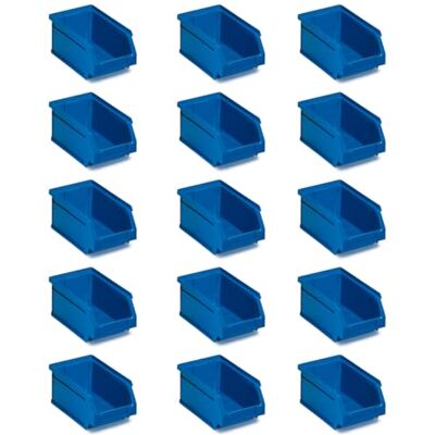 Tayg Pack 15 Bacs en Plastique Empilables n°52 Organisateur de Vis, Tiroirs, Boîte de Rangement, Cubettes en Plastique Rectangulaires, 23,6x16x13 cm - Publicité Tayg Pack 15 Bacs en Plastique Empilables n°52 Organisateur de Vis, Tiroirs, Boîte de Rangement, Cubettes en Plastique Rectangulaires, 23,6x16x13 cm - Publicité