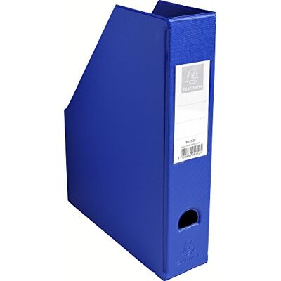 Exacompta Porte revue Dos 70mm PVC Bleu - Publicité Exacompta Porte revue Dos 70mm PVC Bleu - Publicité