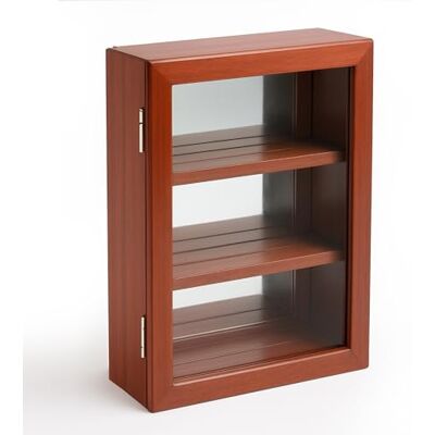 SAFE 5992 Vitrine murale en bois avec verre véritable et miroir arrière Pour les ordres et les récompenses Finition acajou 35 x 27 x 10 cm - Publicité SAFE 5992 Vitrine murale en bois avec verre véritable et miroir arrière Pour les ordres et les récompenses Finition acajou 35 x 27 x 10 cm - Publicité