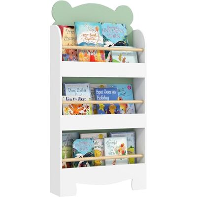 AIYAPLAY Bibliothèque pour Enfant, Rangement Livre Enfant 3 Niveaux, Meuble de Rangement en Forme d'ours, étagère Chambre pour Salle de Jeux, Vert - Publicité AIYAPLAY Bibliothèque pour Enfant, Rangement Livre Enfant 3 Niveaux, Meuble de Rangement en Forme d'ours, étagère Chambre pour Salle de Jeux, Vert - Publicité