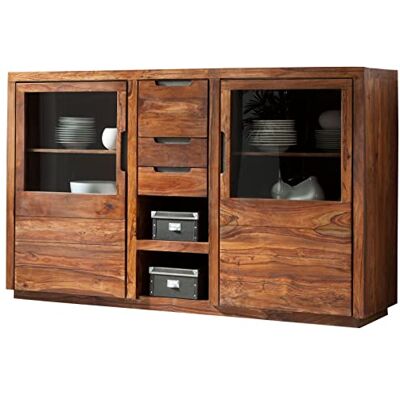 MASSIVMOEBEL24.DE Buffet avec vitrine Bois Massif de Palissandre laqué Duke #113 - Publicité MASSIVMOEBEL24.DE Buffet avec vitrine Bois Massif de Palissandre laqué Duke #113 - Publicité