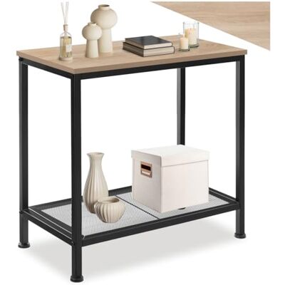 tectake ® Table d'appoint, Bout de canapé 60 x 30,5 x 60,5 cm, Meuble Salon, Bureau, Chambre, Style Industriel, Table de Chevet, Petit Meuble de Rangement Salon, Canape, Décoration Maison, Bois Clair - Publicité tectake ® Table d'appoint, Bout de canapé 60 x 30,5 x 60,5 cm, Meuble Salon, Bureau, Chambre, Style Industriel, Table de Chevet, Petit Meuble de Rangement Salon, Canape, Décoration Maison, Bois Clair - Publicité