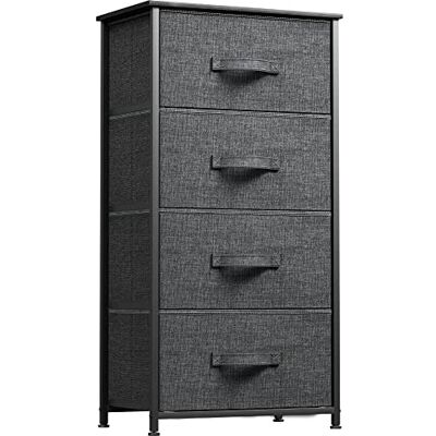 YITAHOME Commode,Meuble Chambre,4 Tiroirs en Tissu avec Poignées,Cadre en Métal,Dessus en Bois et Grand Espace de Rangement,Gris - Publicité YITAHOME Commode,Meuble Chambre,4 Tiroirs en Tissu avec Poignées,Cadre en Métal,Dessus en Bois et Grand Espace de Rangement,Gris - Publicité