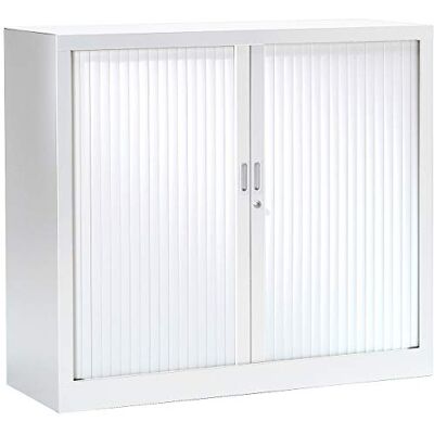 Pierre Henry Armoire à Rideaux 100 x 120 x 43 cm Blanc - Publicité Pierre Henry Armoire à Rideaux 100 x 120 x 43 cm Blanc - Publicité