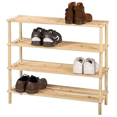 Fornord Meuble Range Chaussures 4 Niveaux Wood and co - Publicité Fornord Meuble Range Chaussures 4 Niveaux Wood and co - Publicité